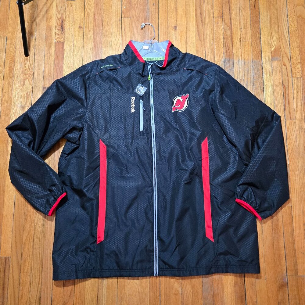 2015-16 NHL New Jersey Devils Center Ice Rink Full Zip Kinetic Fit Jacket
